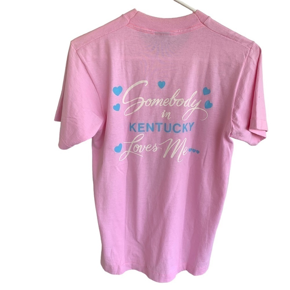 Vintage Kentucky Horse Shirt Adult Large Women’s 90s Tee Pink Royalprints - Picture 8 of 9